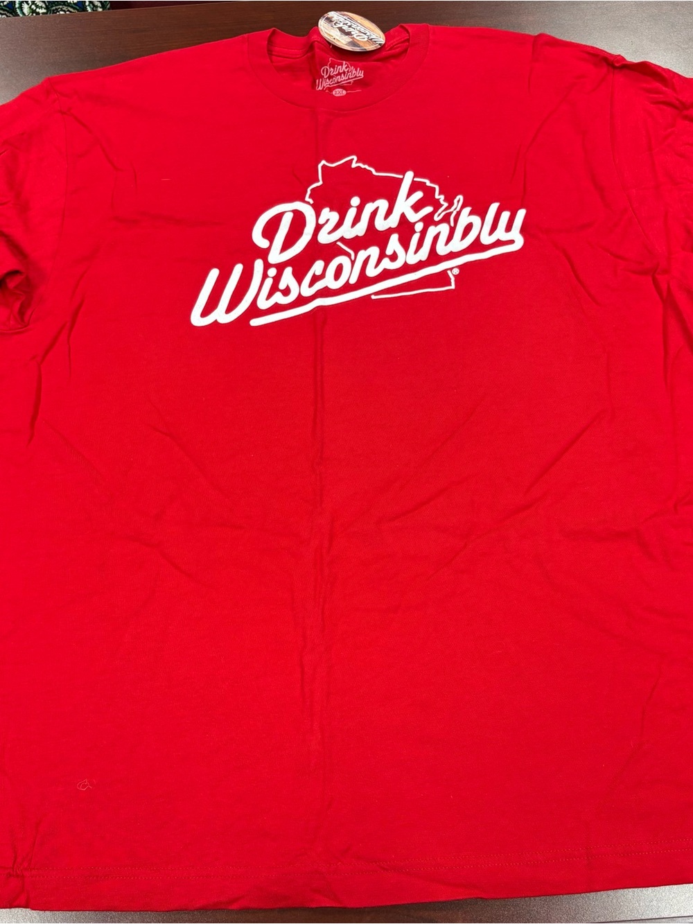 Drink Wisconsinbly Red Graphic Tee 3X & XL